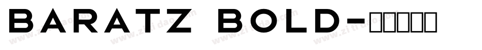 Baratz Bold字体转换